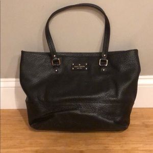 Kate spade black tote bag used